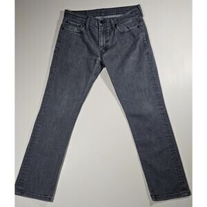 Levi's Men's 511 Straight Leg Jeans Grey 33x30 Denim 99% Cotton 5 Pocket Casual